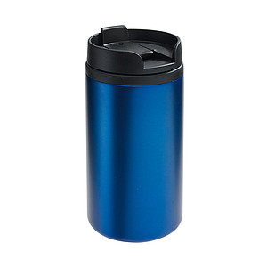 BEDYS Termohrnček 250ml, vo vnútri plast, zvonku nerez, modrý