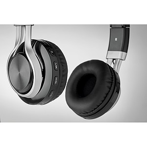 Bezdrátová bluetooth sluchátka, černá