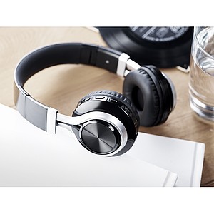 Bezdrátová bluetooth sluchátka, černá