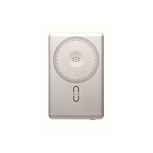 Bezdrátová magnetická powerbanka 5000 mAh, stříbrná