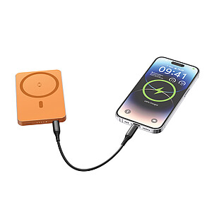 Bezdrátová magnetická powerbanka Urban Vitamin Marin 5000mAh, oranžová