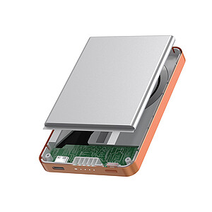 Bezdrátová magnetická powerbanka Urban Vitamin Marin 5000mAh, oranžová