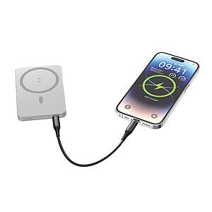 Bezdrátová magnetická powerbanka Urban Vitamin Marin 5000mAh, stříbrná