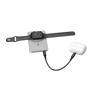 Bezdrátová magnetická powerbanka Urban Vitamin Marin 5000mAh, stříbrná