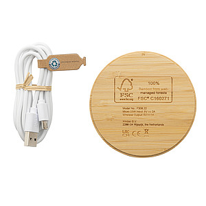 Bezdrátová nabíječka 5W z FSC® bambusu