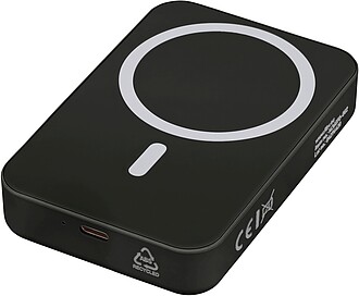 Bezdrátová powerbanka 10 000 mAh, černá