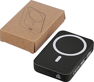 Bezdrátová powerbanka 10 000 mAh, černá