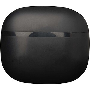 Bezdrátová sluchátka z recyklovaného plastu se silikonovými špunty, černá