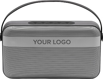Bezdrátový prémiový reproduktor BranfCharger, černá/stříbrná