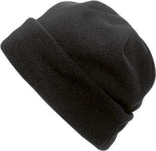 BLANC Zimní fleecová čepice, černá - zimní čepice s vlastním potiskem