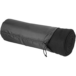 BLANKET Fleecová pikniková deka, čierna