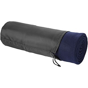 BLANKET Fleecová pikniková deka, tmavomodrá