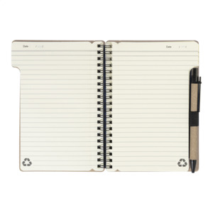 Blok A6 s perem, hnědá