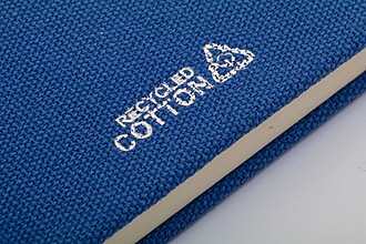 Blok potažený recyklovanou bavlnou, královská modrá