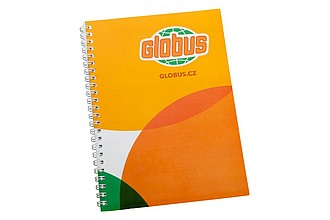 Bloky s přebalem a spirálou - reklamní bloky