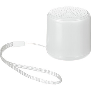 Bluetooth reproduktor z recyklovaného materiálu, biela