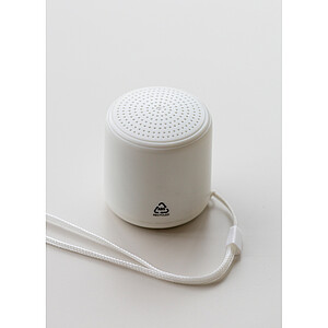 Bluetooth reproduktor z recyklovaného materiálu, biela