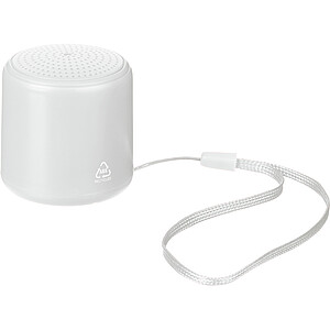 Bluetooth reproduktor z recyklovaného materiálu, bílá