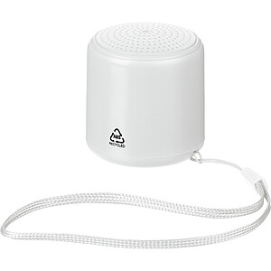 Bluetooth reproduktor z recyklovaného materiálu, bílá