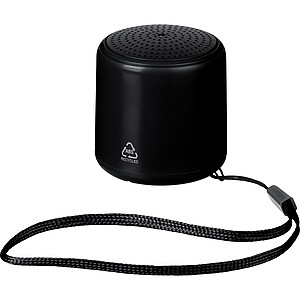Bluetooth reproduktor z recyklovaného materiálu, čierna