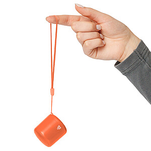Bluetooth reproduktor z recyklovaného materiálu, oranžová