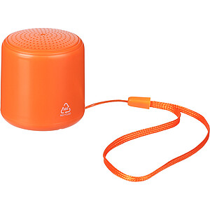 Bluetooth reproduktor z recyklovaného materiálu, oranžová