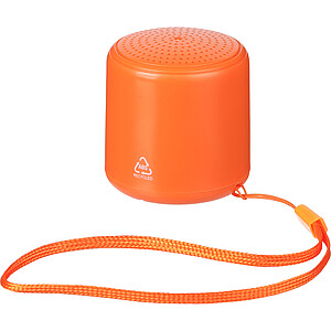 Bluetooth reproduktor z recyklovaného materiálu, oranžová