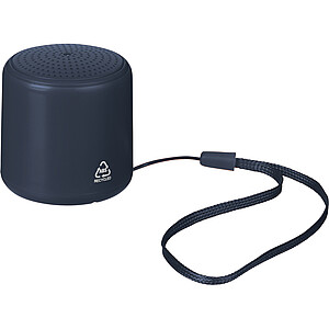 Bluetooth reproduktor z recyklovaného materiálu, tmavomodrá