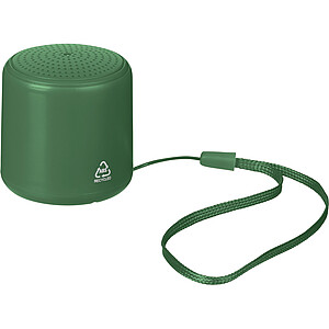 Bluetooth reproduktor z recyklovaného materiálu, tmavozelená
