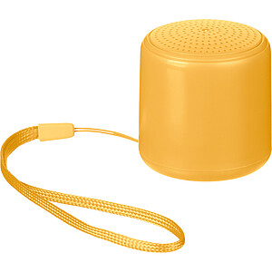 Bluetooth reproduktor z recyklovaného materiálu, žltá