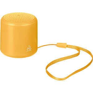 Bluetooth reproduktor z recyklovaného materiálu, žltá
