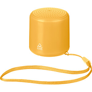 Bluetooth reproduktor z recyklovaného materiálu, žltá