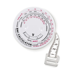 BMI meter, biely