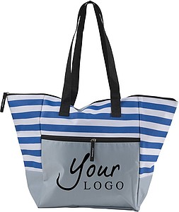 BOLSA Plážová taška na zip, modrá