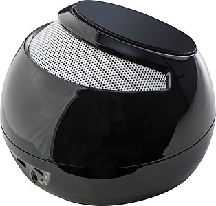 BORTIS Kulatý 3W bluetooth reproduktor, černý - reklamní předměty