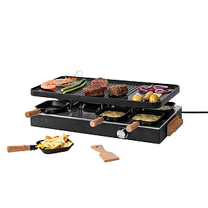 BOSKA Raclette Gourmet Party, 8 osôb (EU typ F), čierna