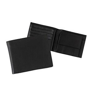 BOSKATA Čierna kožená peňaženka s RFID ochranou