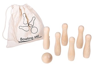BOWLING Sada 6 kuželek a bowlingové koule - reklamní předměty