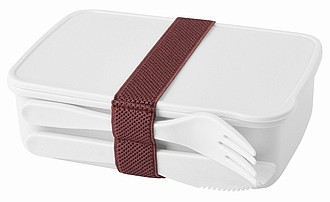 Box na oběd NOONTIME, bílý - reklamní předměty