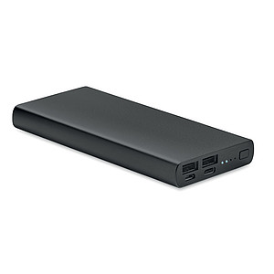 BRAHMA Hliníková powerbanka s kapacitou 10 000 mAh, čierna