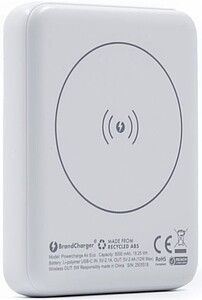 BrandCharger ultratenká magnetická powerbanka, biela