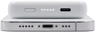 BrandCharger ultratenká magnetická powerbanka, biela