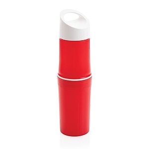 BRENDA Organická fľaša na vodu, objem 500 ml, červená