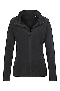 Bunda STEDMAN ACTIVE FLEECE JACKET WOMEN černošedá XL - bundy s vlastním potiskem