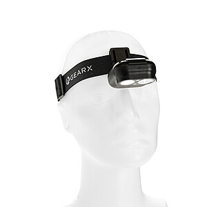 Čelovka Gear X RCS z recykl. plastu s pohybovým senzorem, černá