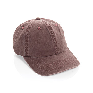 Čepice BEAU AWARE™ 6-panelová z bavlny twill 270 gsm, středně hnědá