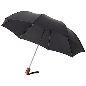 Černý skládací deštník o průměru 90cm