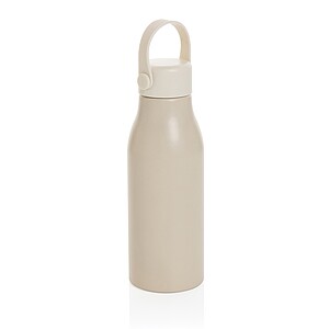 Certifikovaná lahev 680 ml z RCS recyklovaného hliníku, krémová