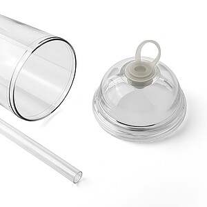 Cestovní hrnek na pití 500 ml, transparentní