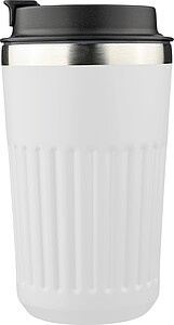 Cestovní hrnek z recyklované nerezové oceli, 400 ml, bílá